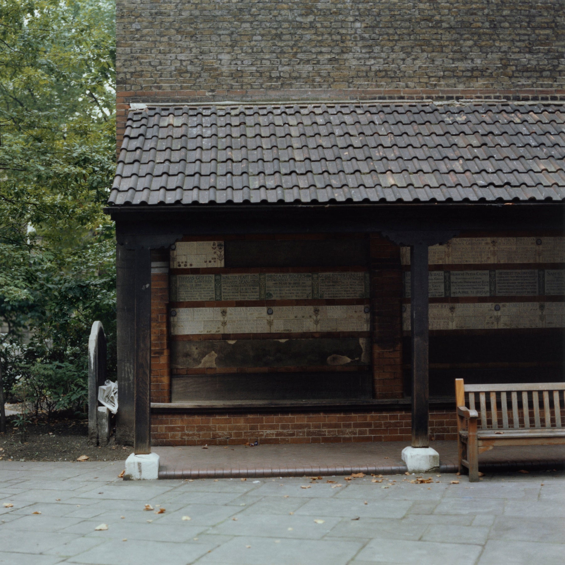 St. Botolph's Graveyard, Bishopsgate, London, 1979 - 7x9" Print