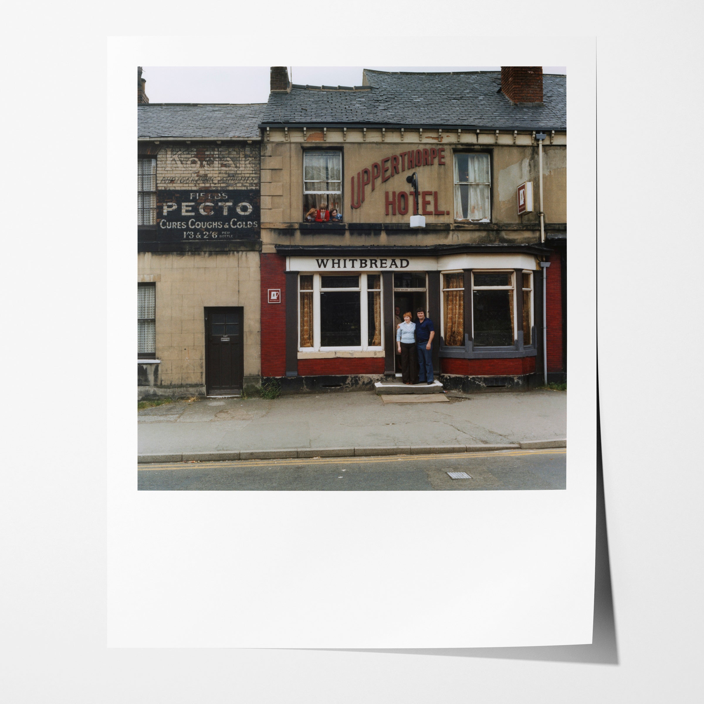Keith, Sandra and the kids, Portland Street, Sheffield, 1978