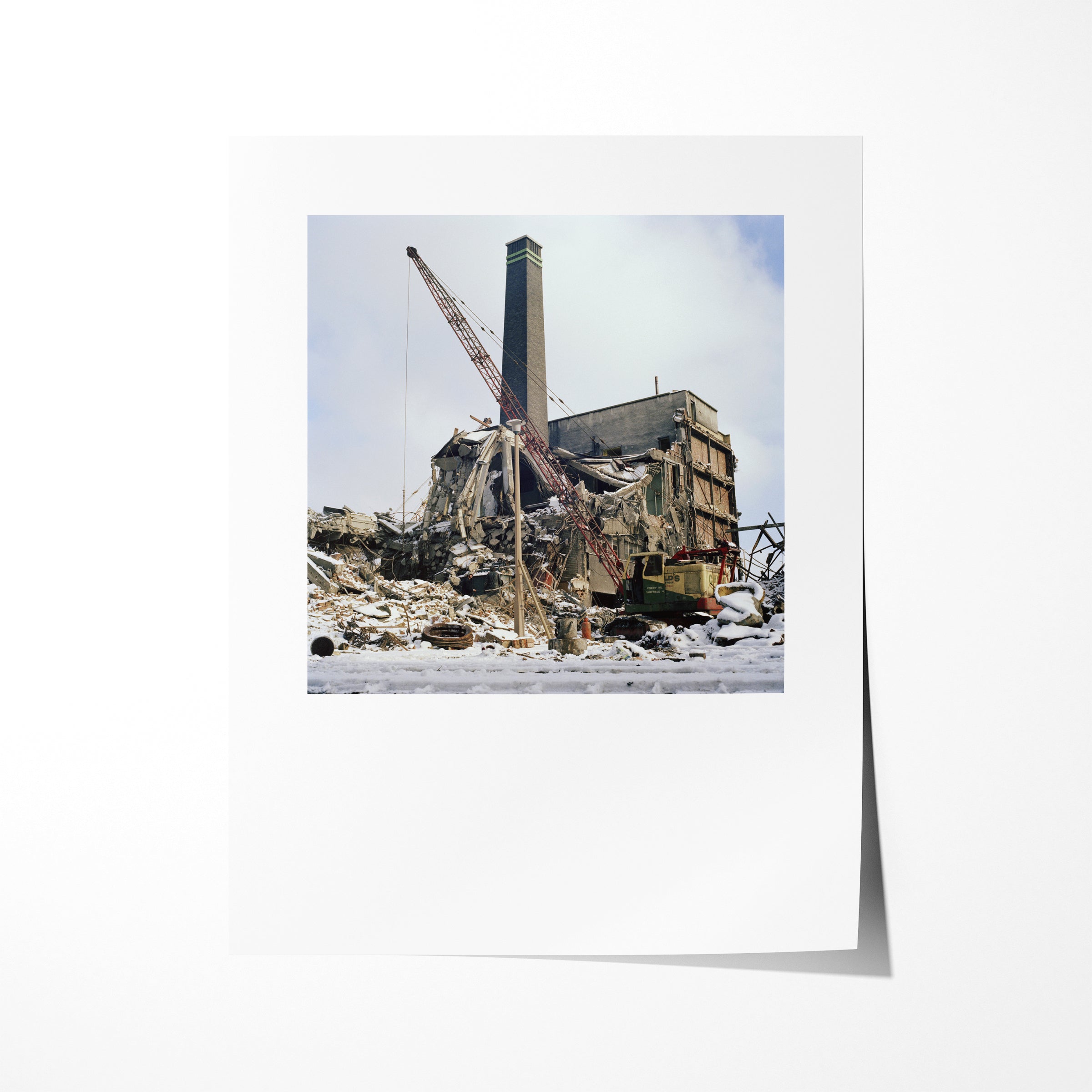 Refuse Disposal Plant, Quarry Hill Flats, Leeds, 1978 - Reproduction Print