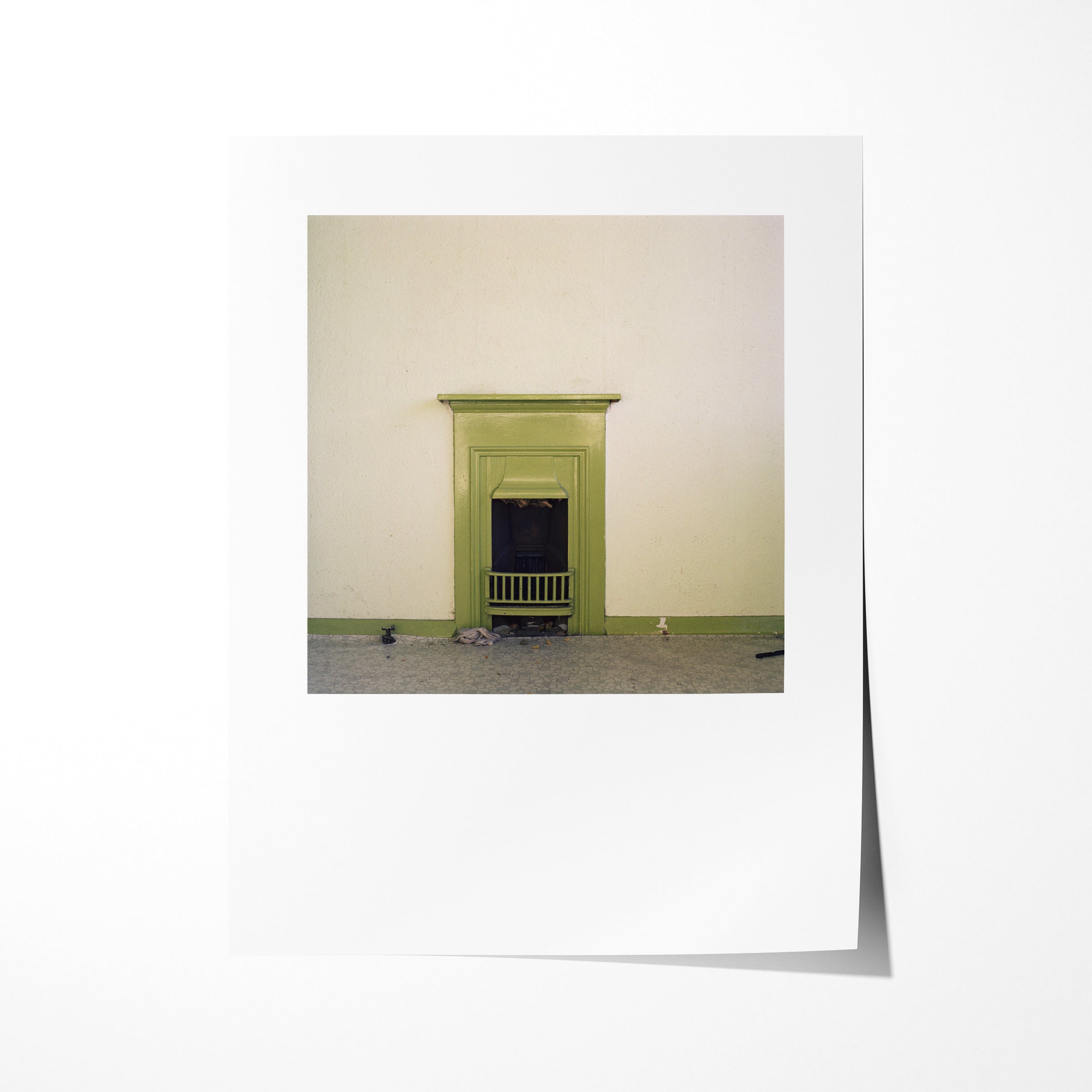 Fireplace, Quarry Hill Flats, Leeds, 1978 - Reproduction Print