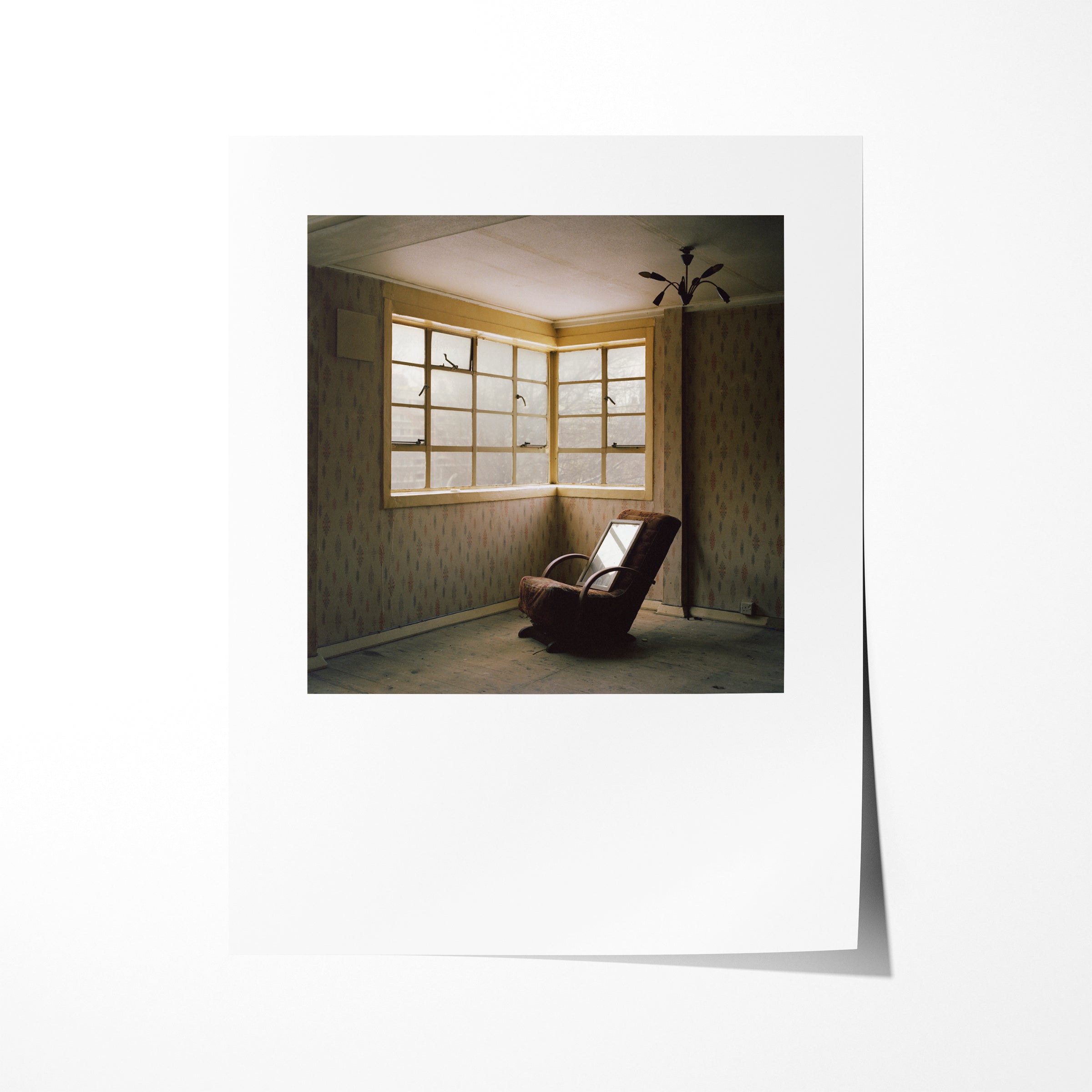 The chair, Priestly House Interior, Quarry Hill Flats, Leeds, 1978 - 7x9" Print