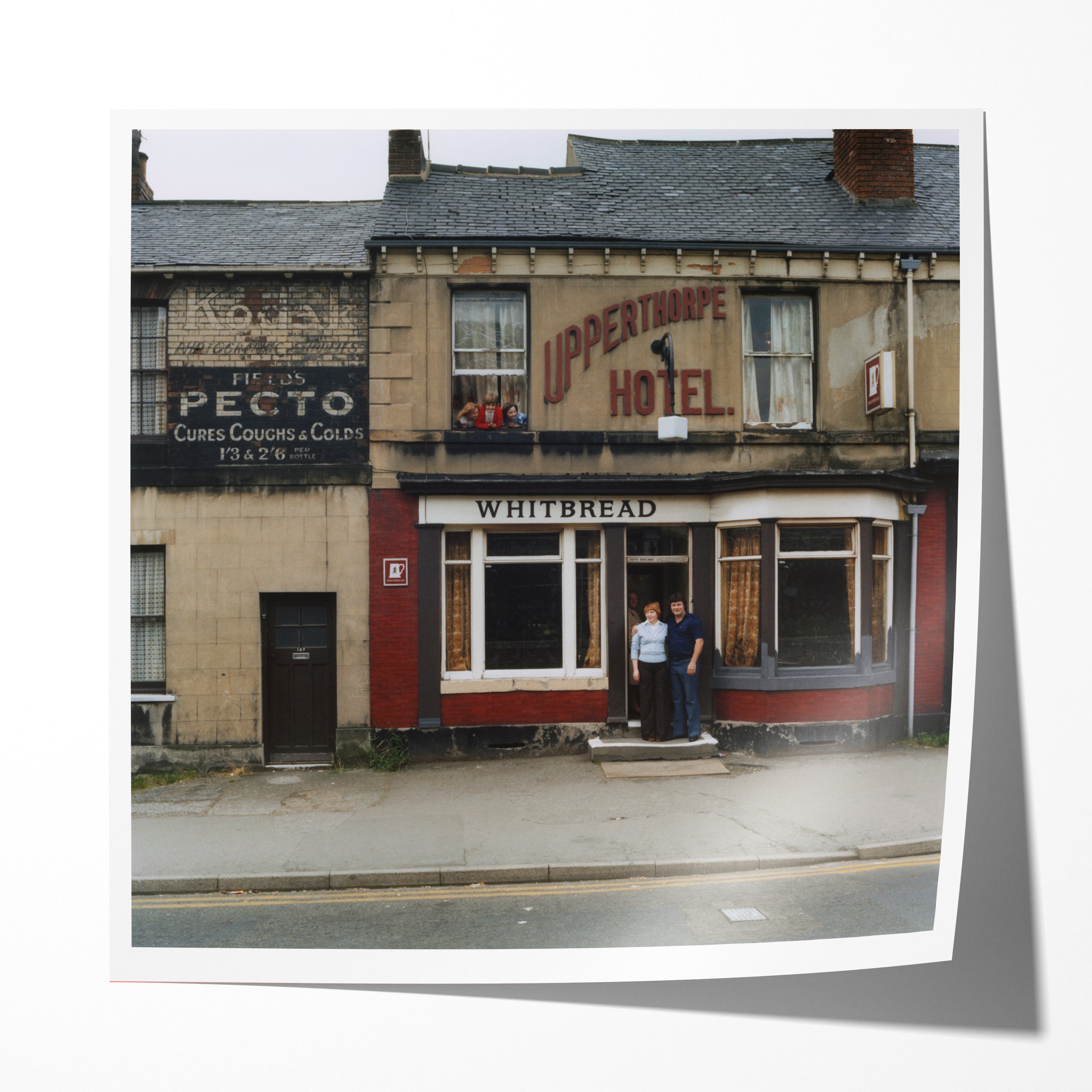 Keith, Sandra and the kids, Portland Street, Sheffield, 1978