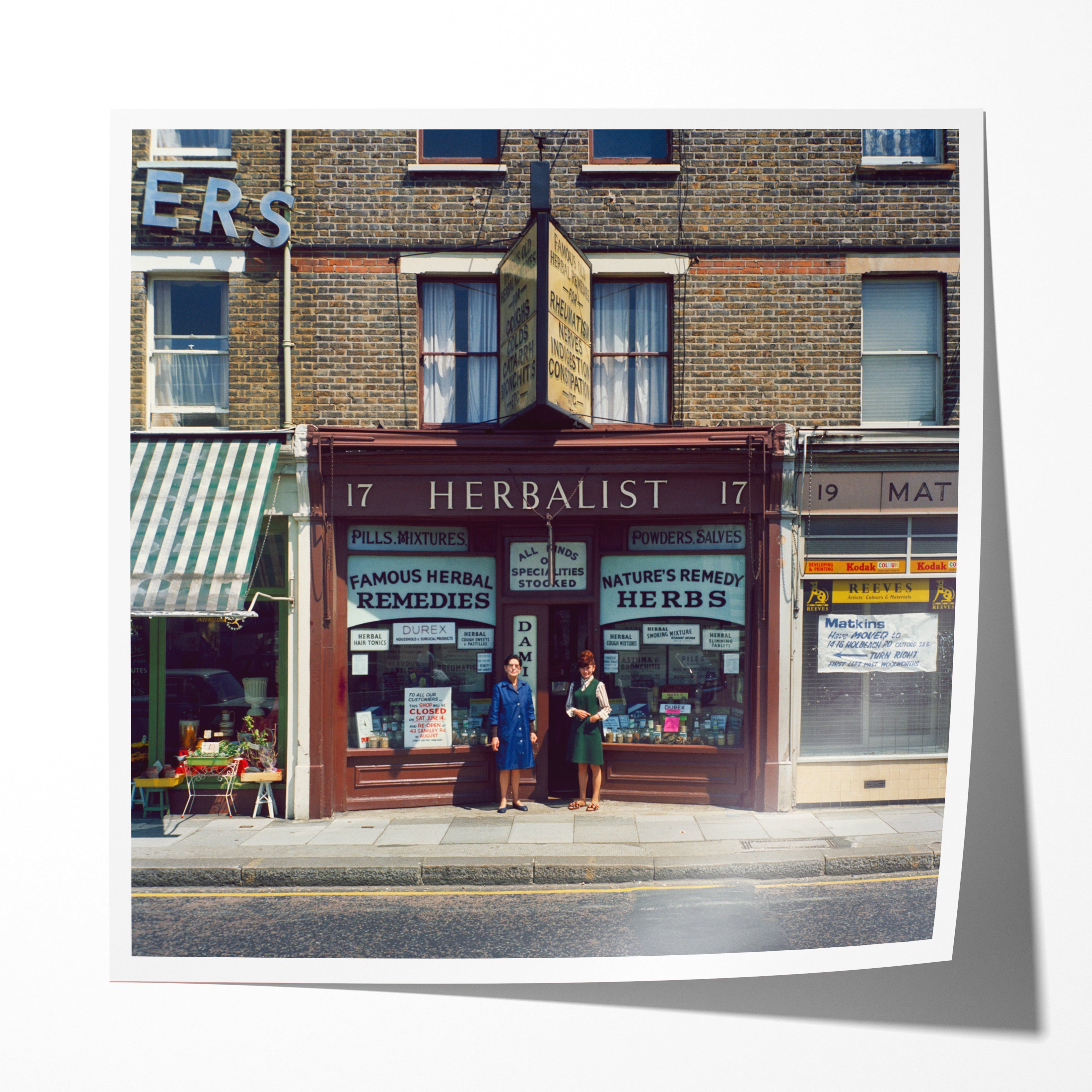 Mrs. McArthy & her daughter, Sangley Road, London, 1975