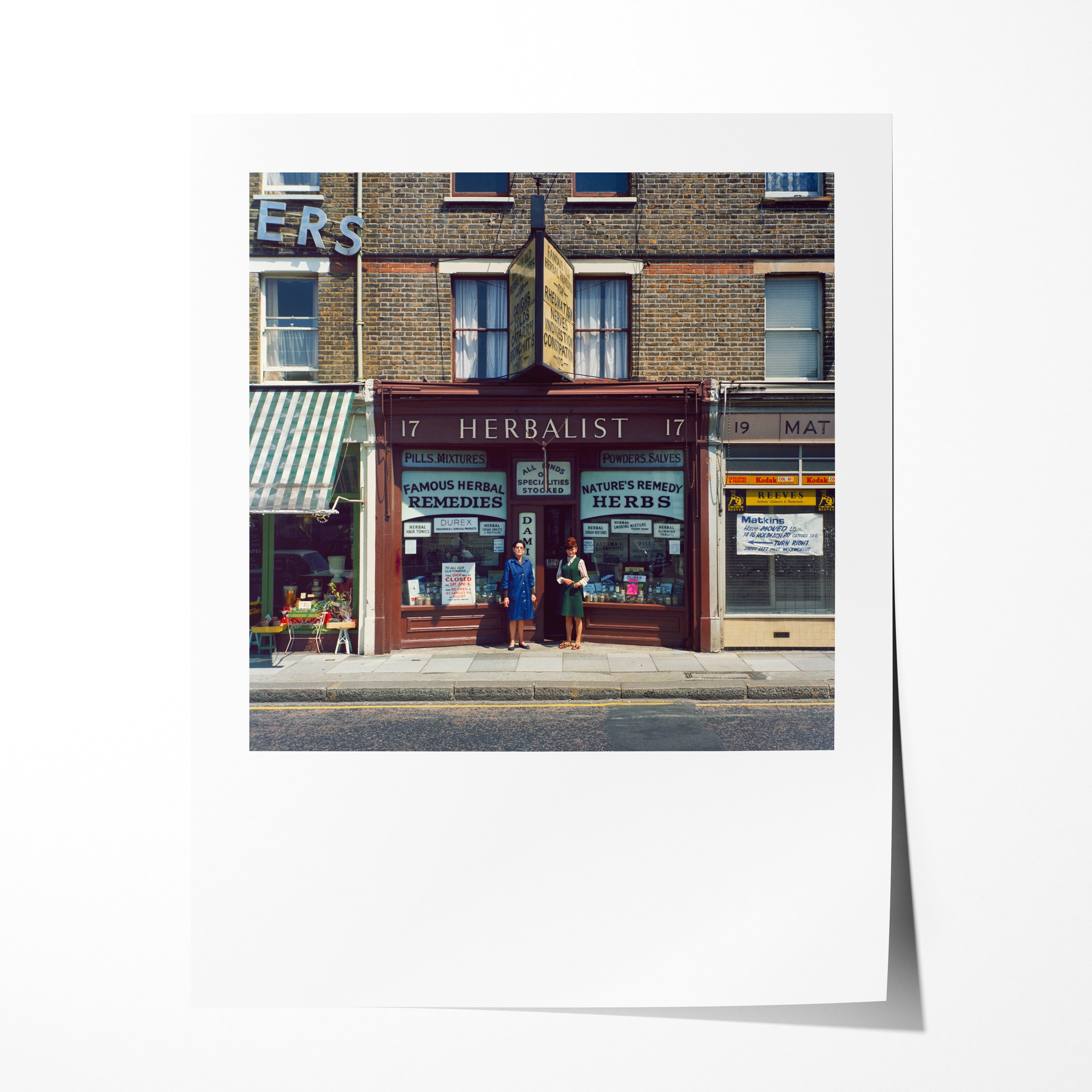 Mrs. McArthy & her daughter, Sangley Road, London, 1975