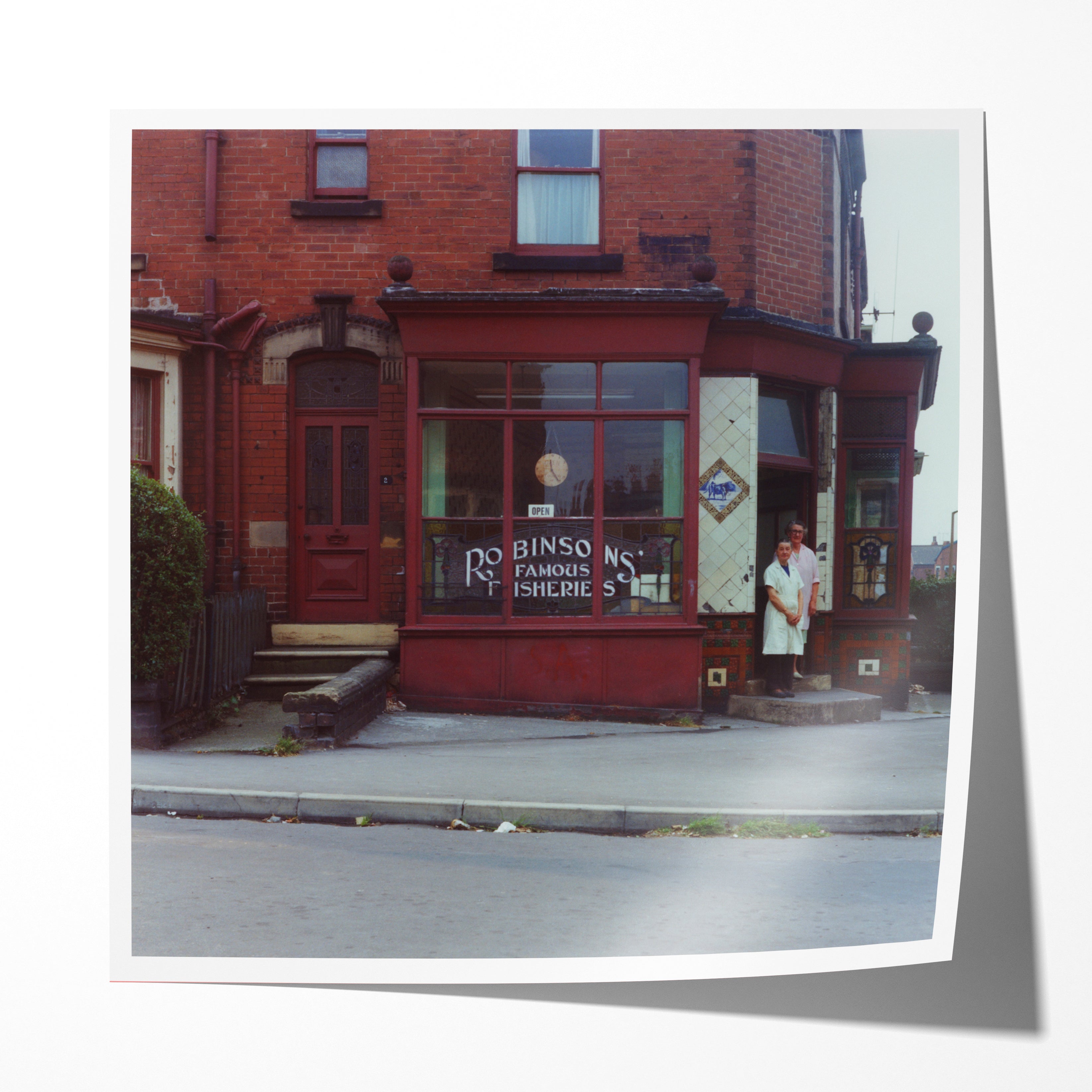 Mrs. Collins & Mrs. Clayton, Beck Road, Leeds, 1974