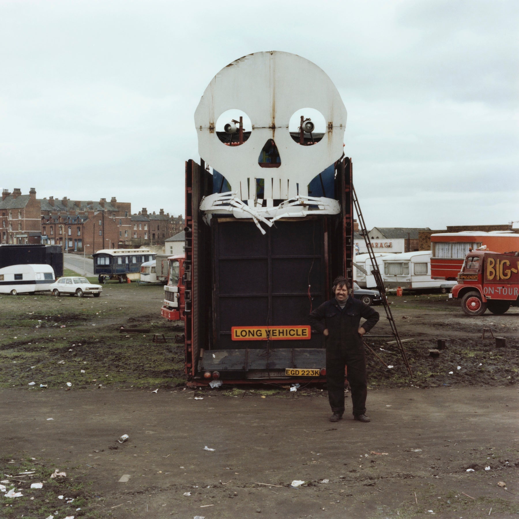 Francis Gavan, Ghost Train Man, Woodhouse Moor, Leeds, 1977 - 7x9" Print