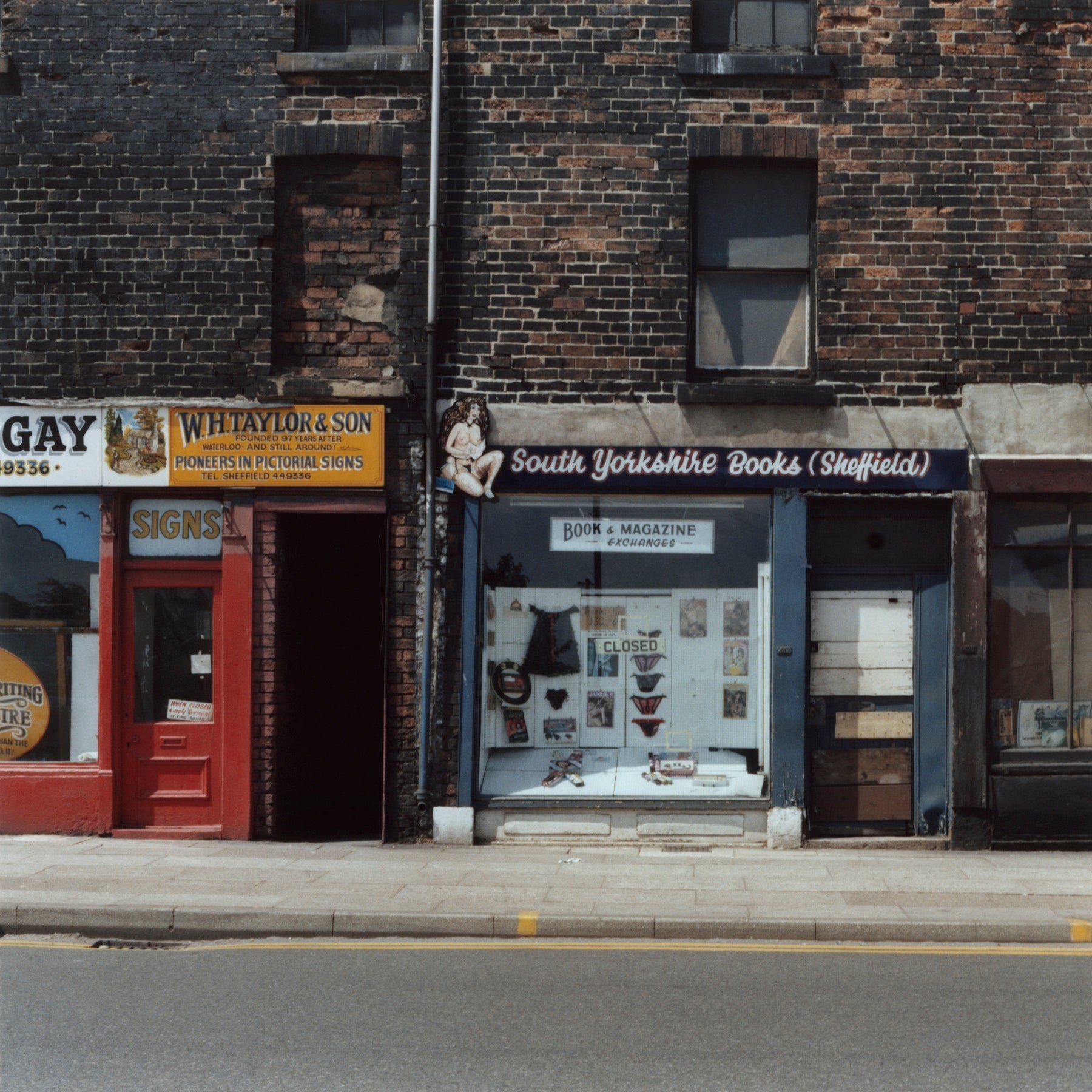 Dirty bookshop, Sheffield, 1978 - 7x9" Print