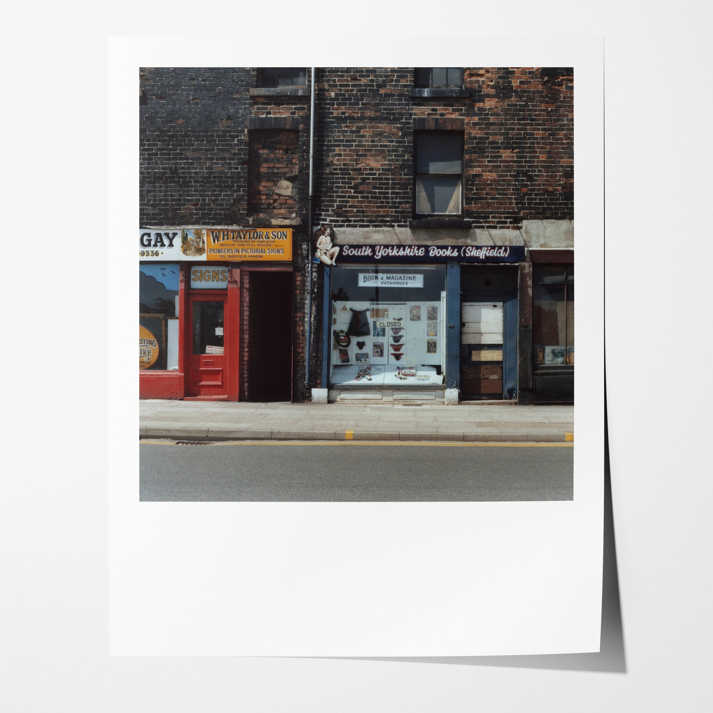 Dirty bookshop, Sheffield, 1978