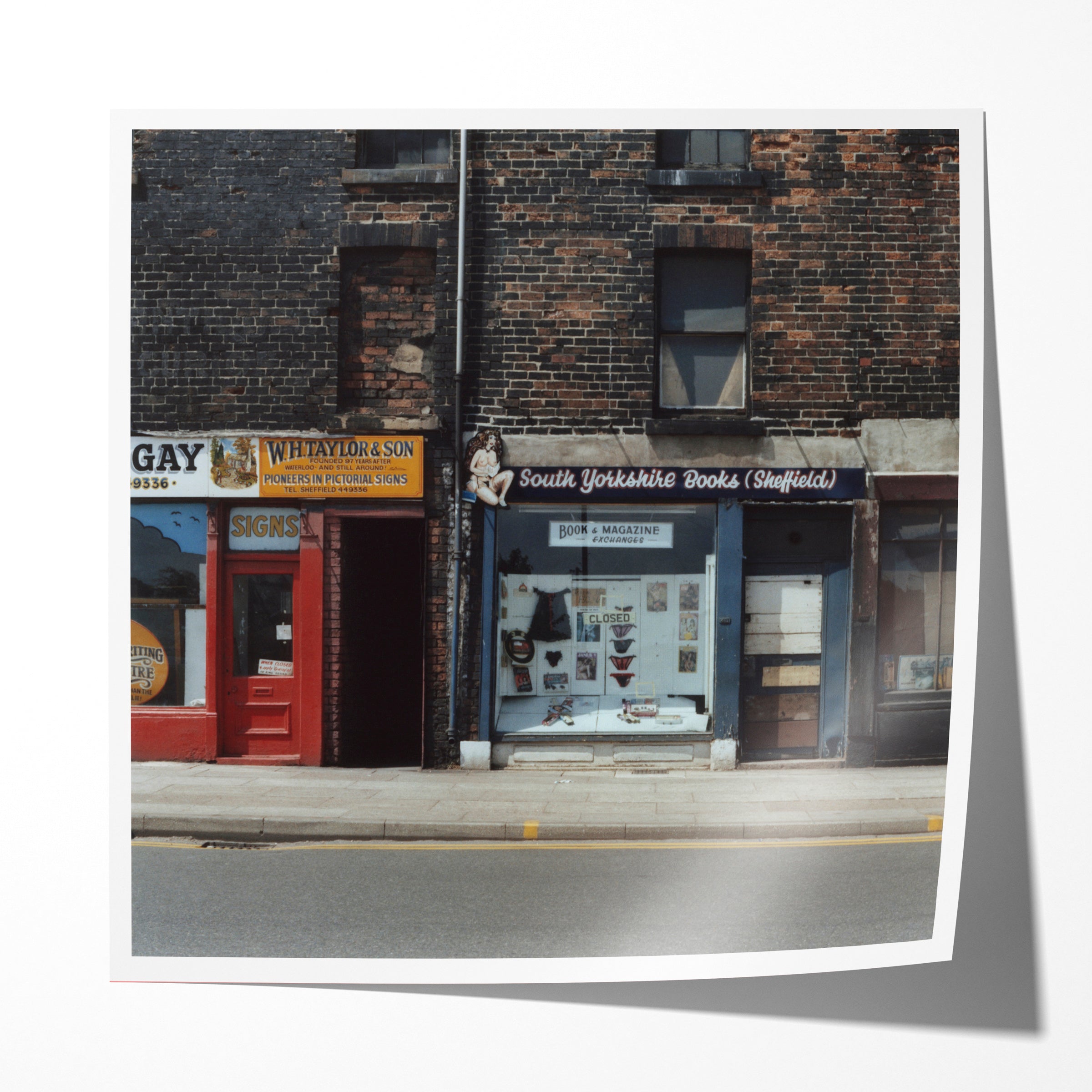 Dirty bookshop, Sheffield, 1978