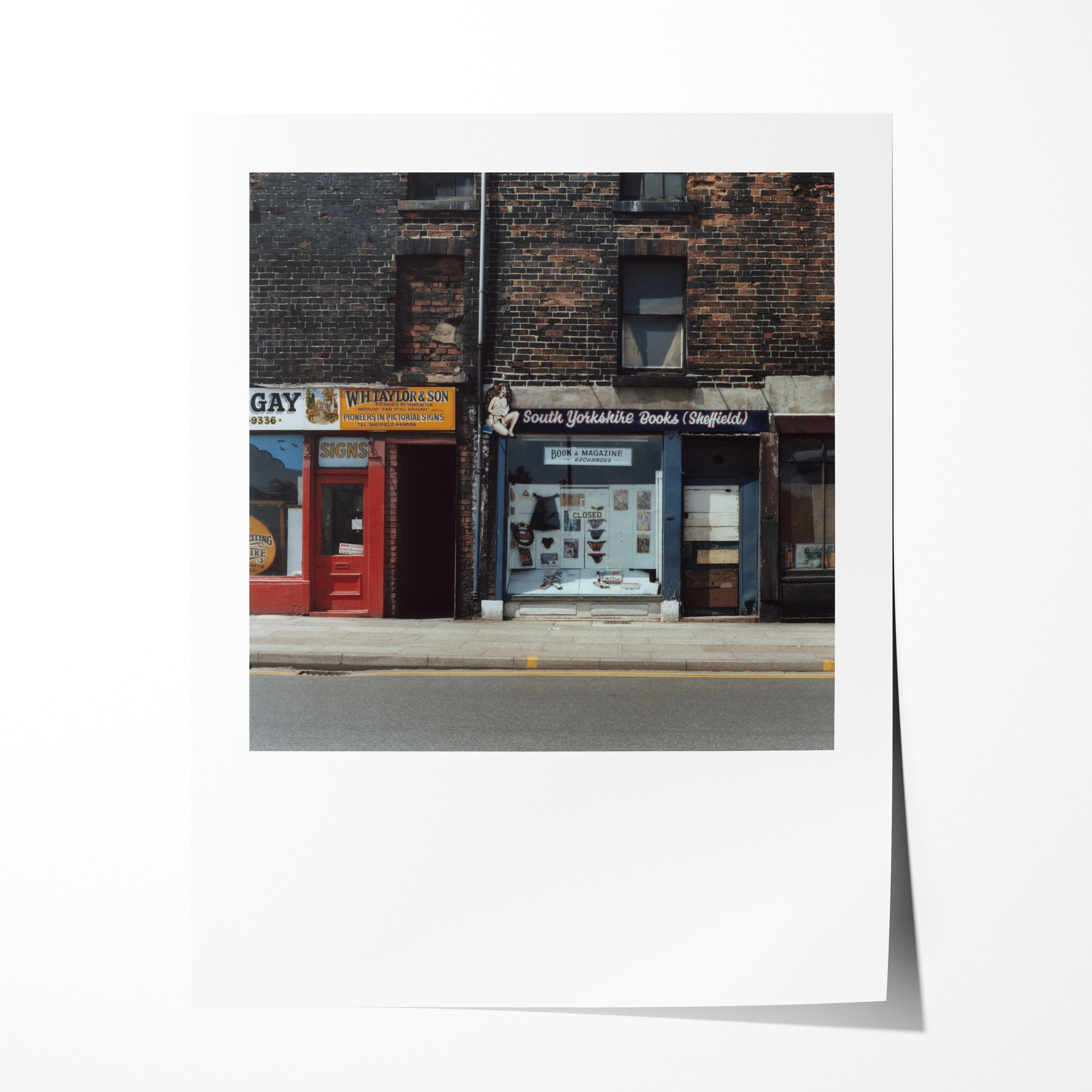 Dirty bookshop, Sheffield, 1978