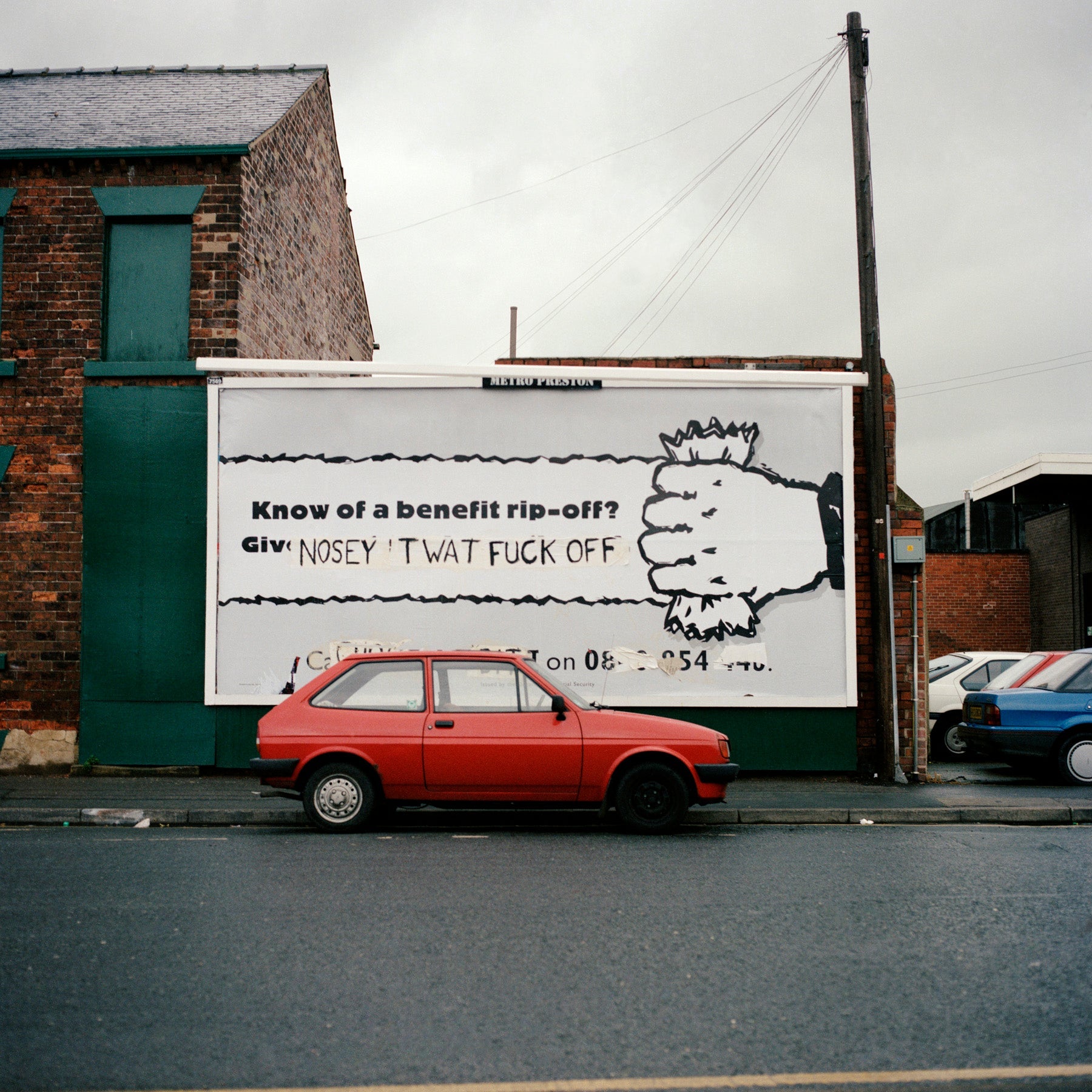 Nosey T**t', Sackville Street, Leeds, 1980s - Reproduction Print