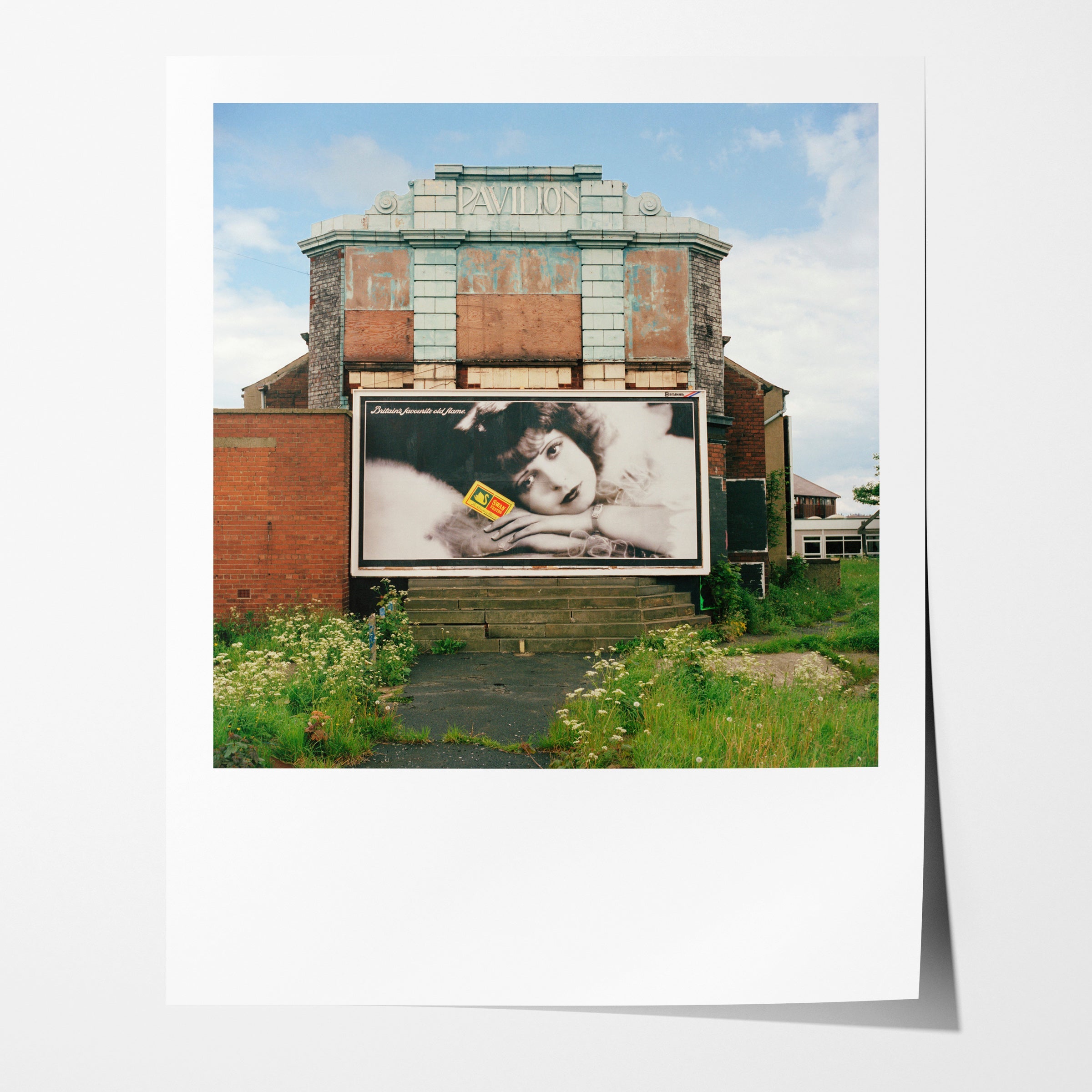 Billboard on the side of the Pavillion Cinema, Stanningly Road, Leeds, 1986