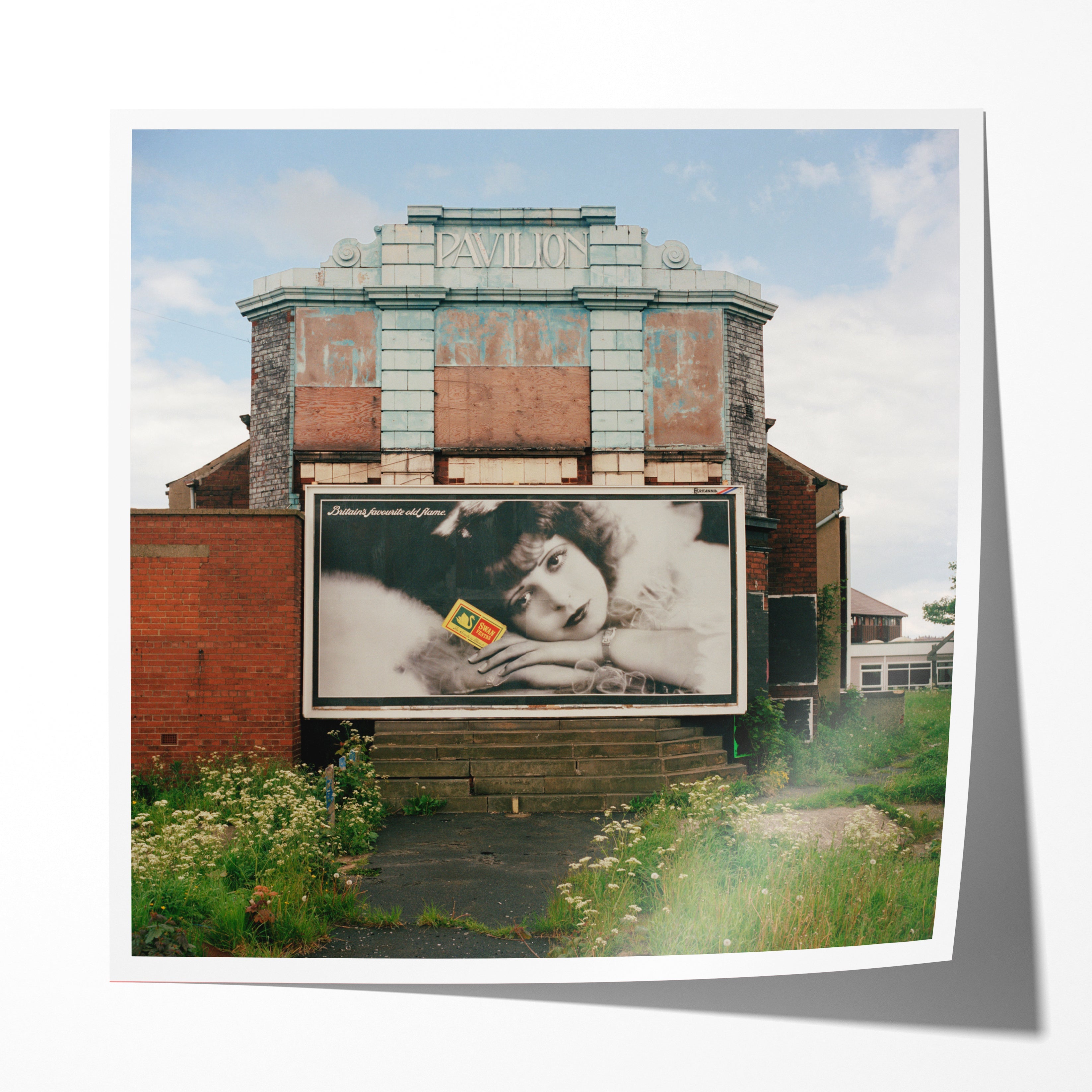 Billboard on the side of the Pavillion Cinema, Stanningly Road, Leeds, 1986