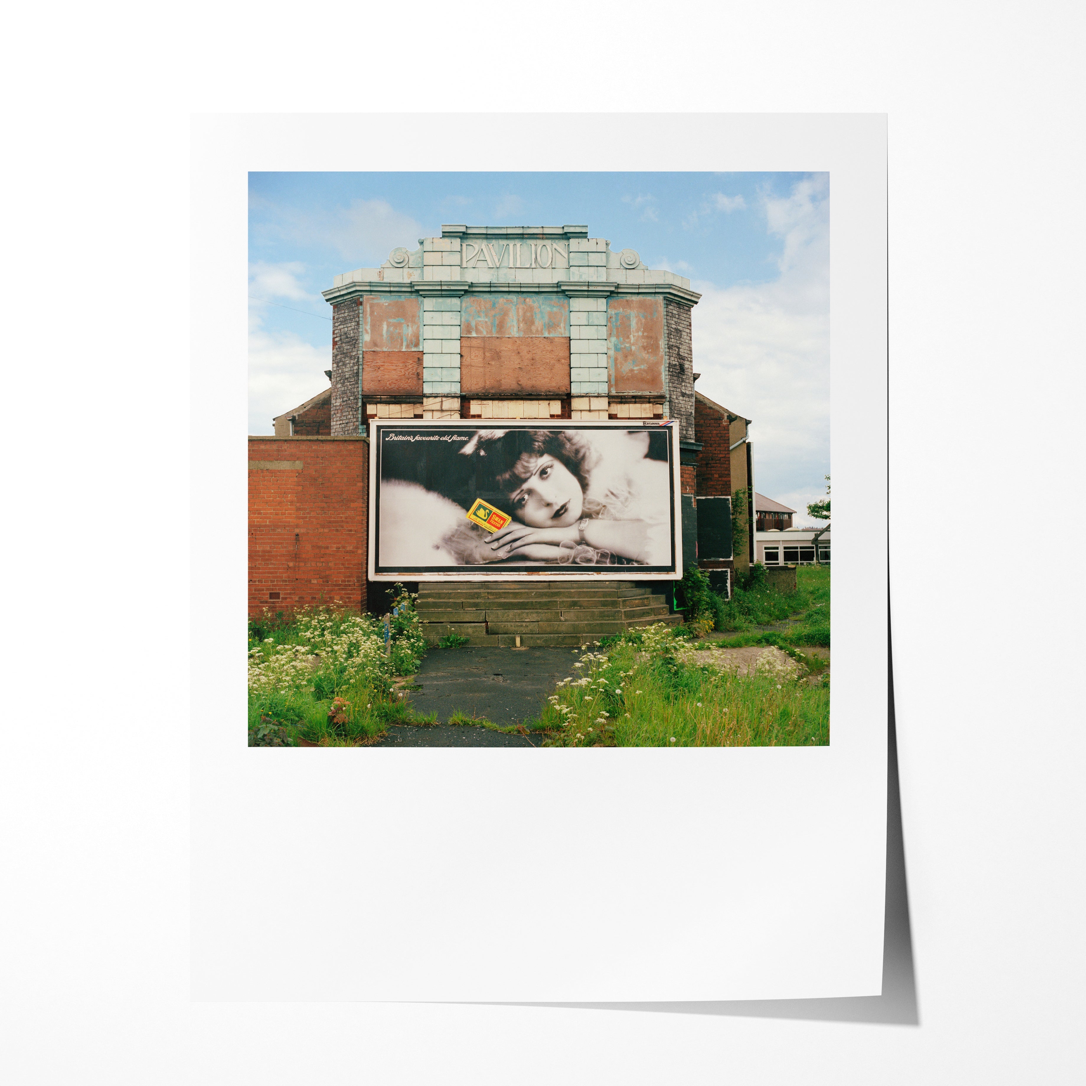 Billboard on the side of the Pavillion Cinema, Stanningly Road, Leeds, 1986