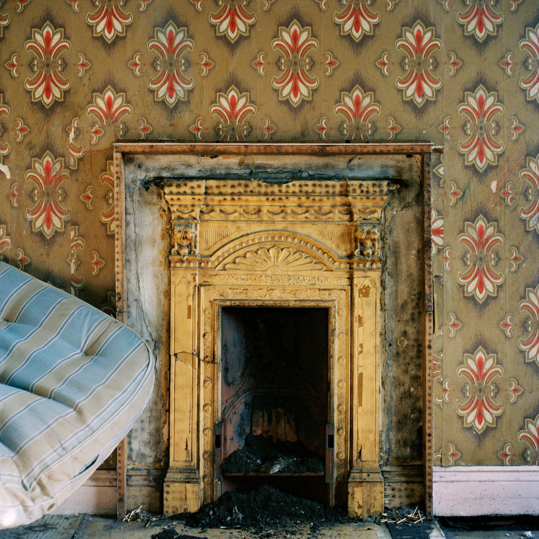 Fireplace, Quarry Hill Flats, Leeds, 1978 - Reproduction Print