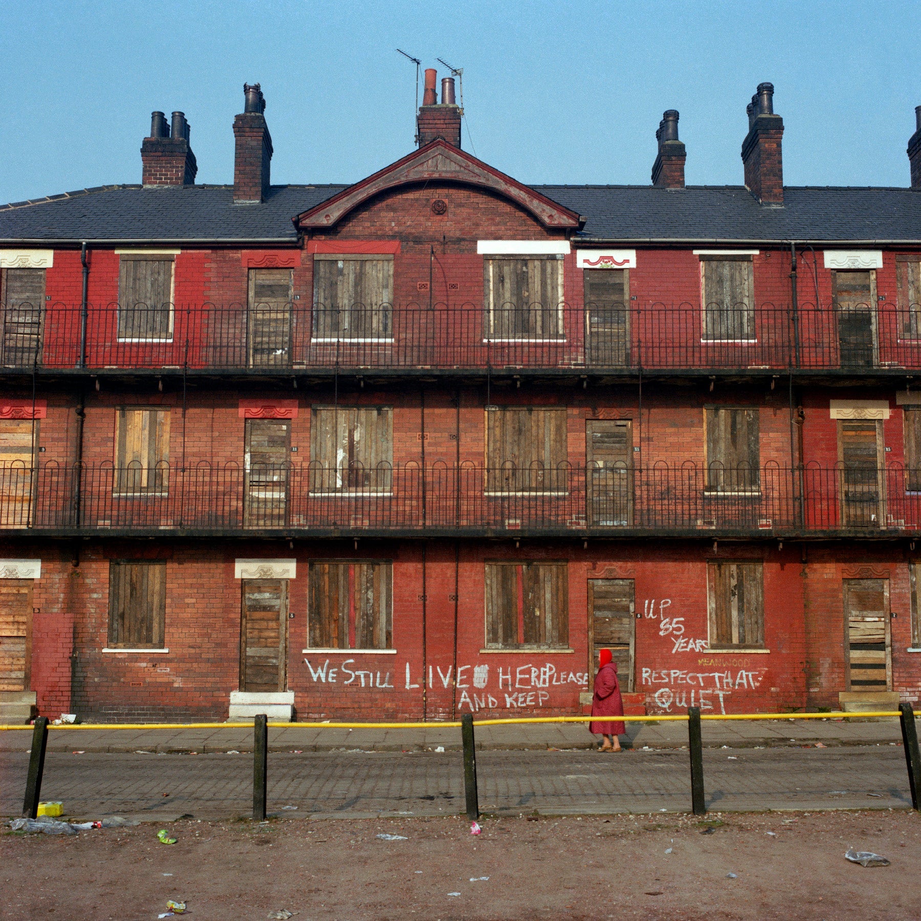 We Still Live Here', Alexandra Road, Leeds. 1980s - Reproduction Print