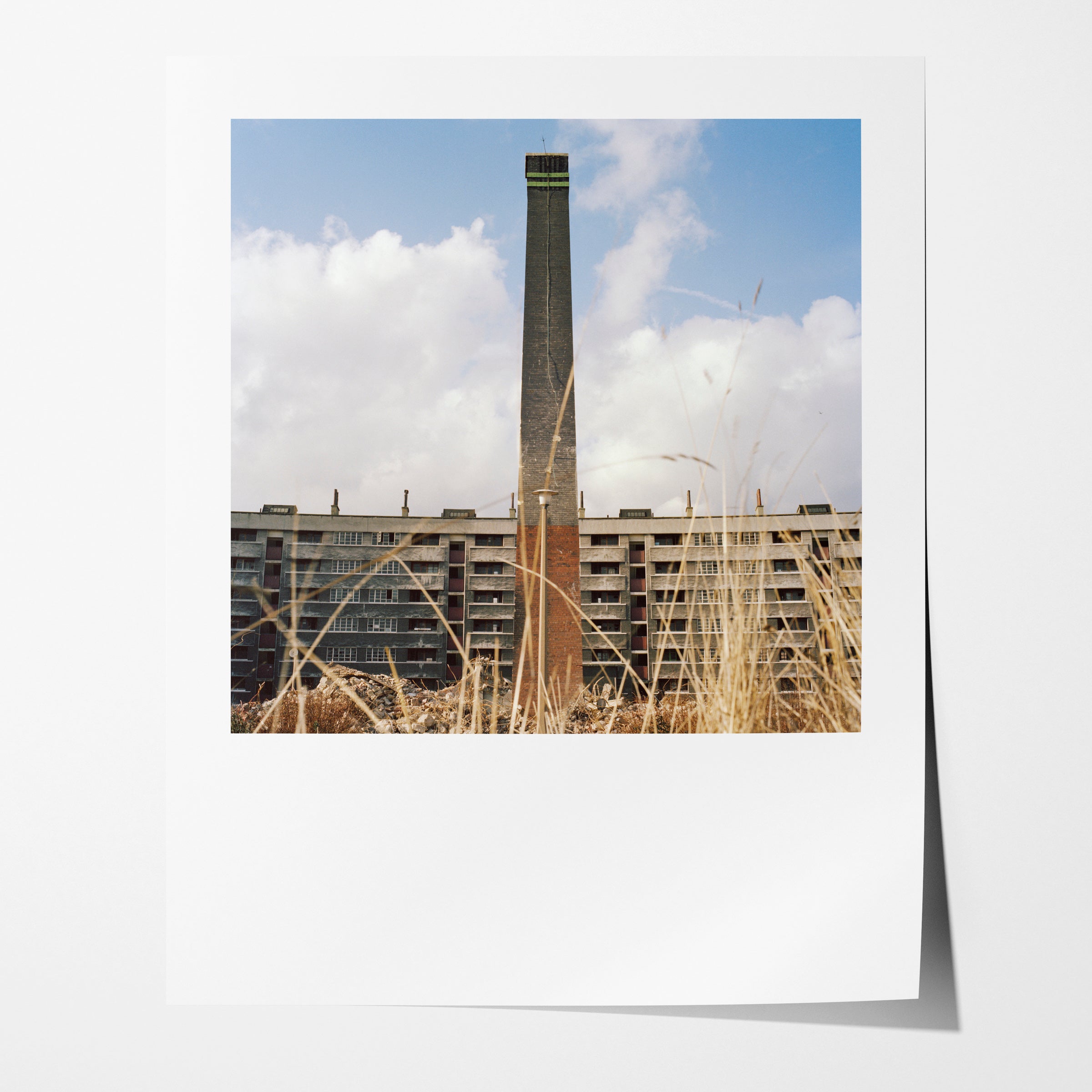 The end of the Refuse Disposal Plant, Quarry Hill Flats, Leeds, 1978