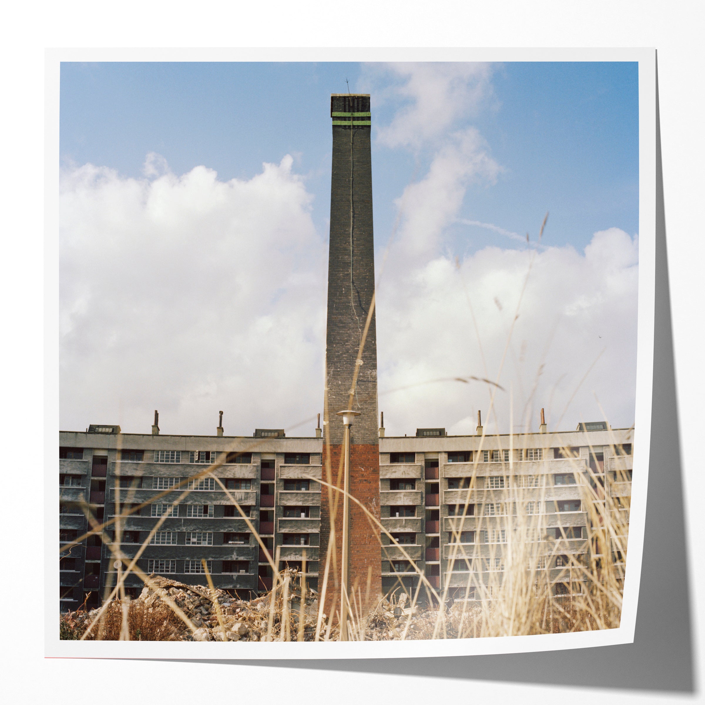 The end of the Refuse Disposal Plant, Quarry Hill Flats, Leeds, 1978