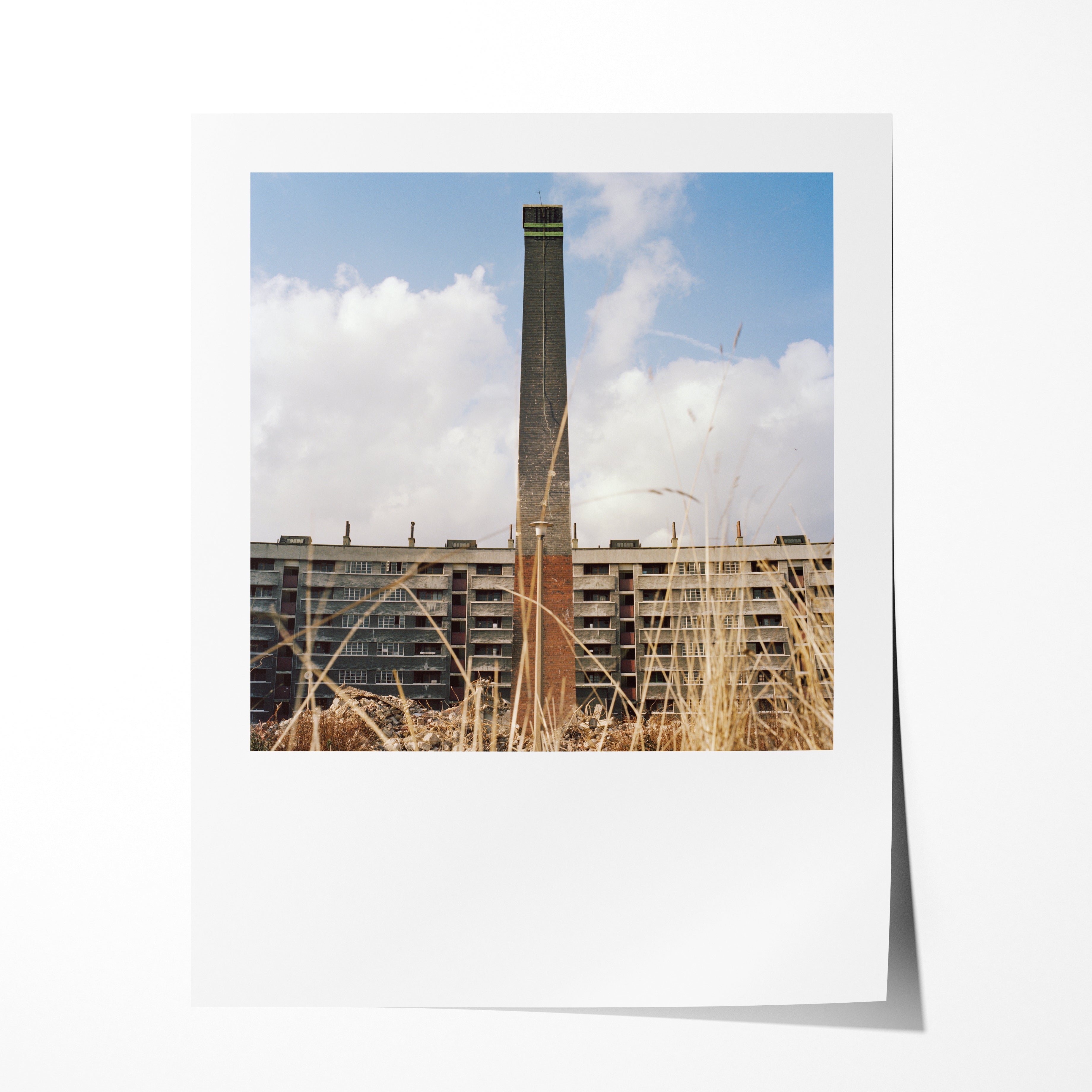 The end of the Refuse Disposal Plant, Quarry Hill Flats, Leeds, 1978