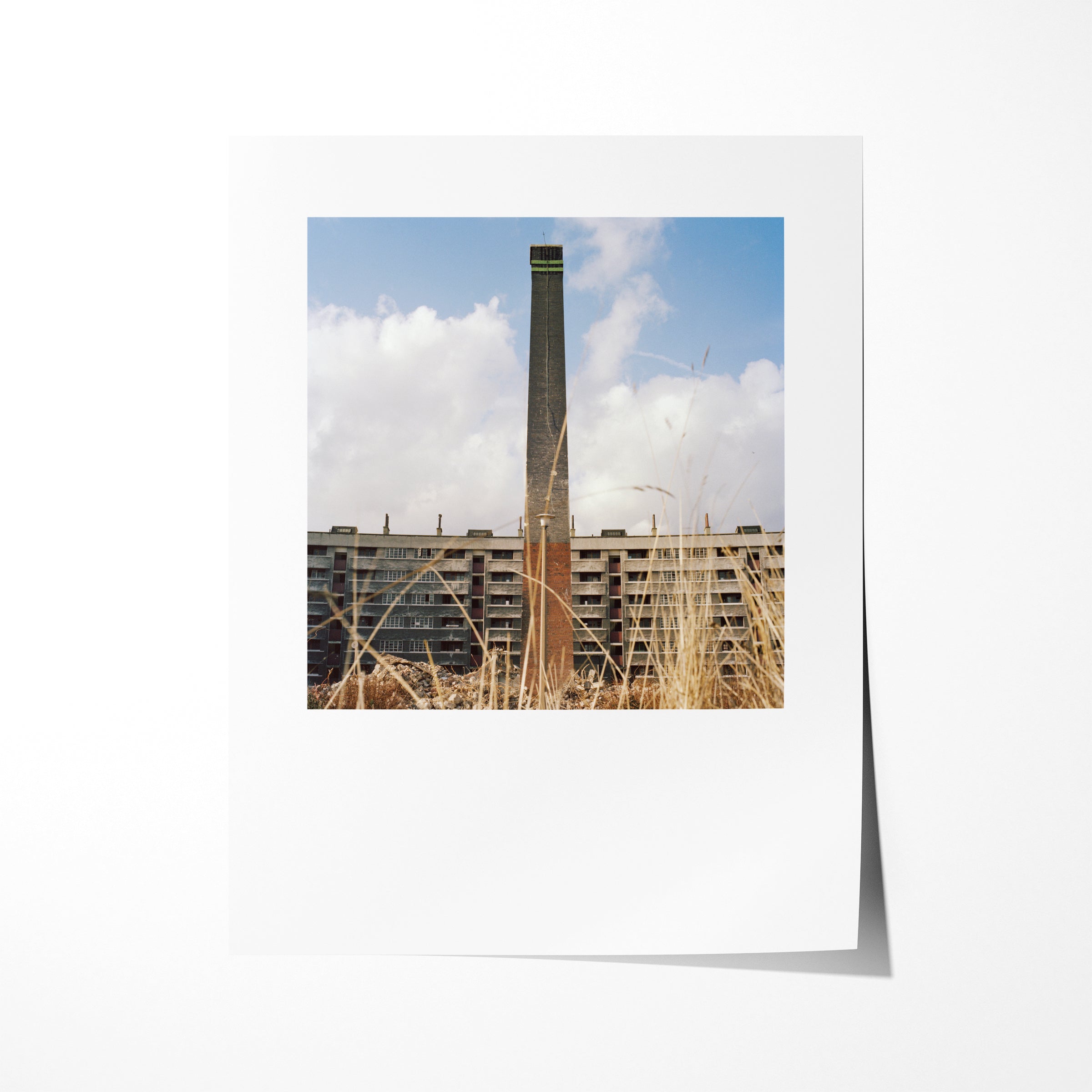 The end of the Refuse Disposal Plant, Quarry Hill Flats, Leeds, 1978