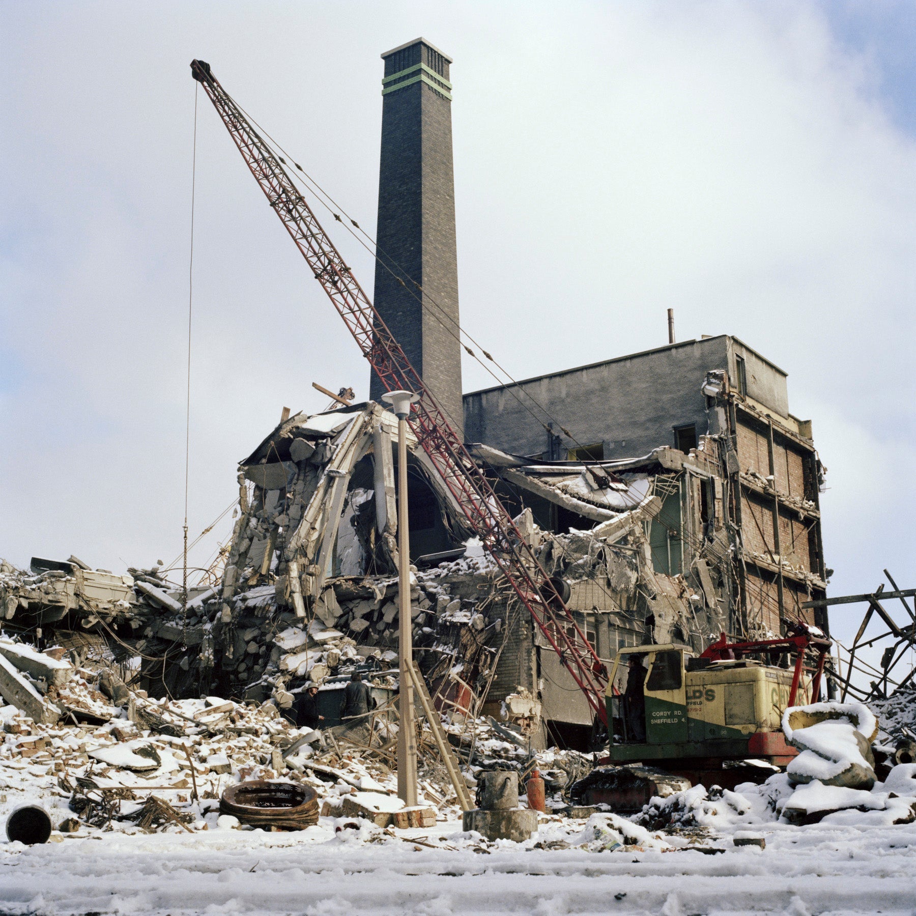 Refuse Disposal Plant, Quarry Hill Flats, Leeds, 1978 - Reproduction Print