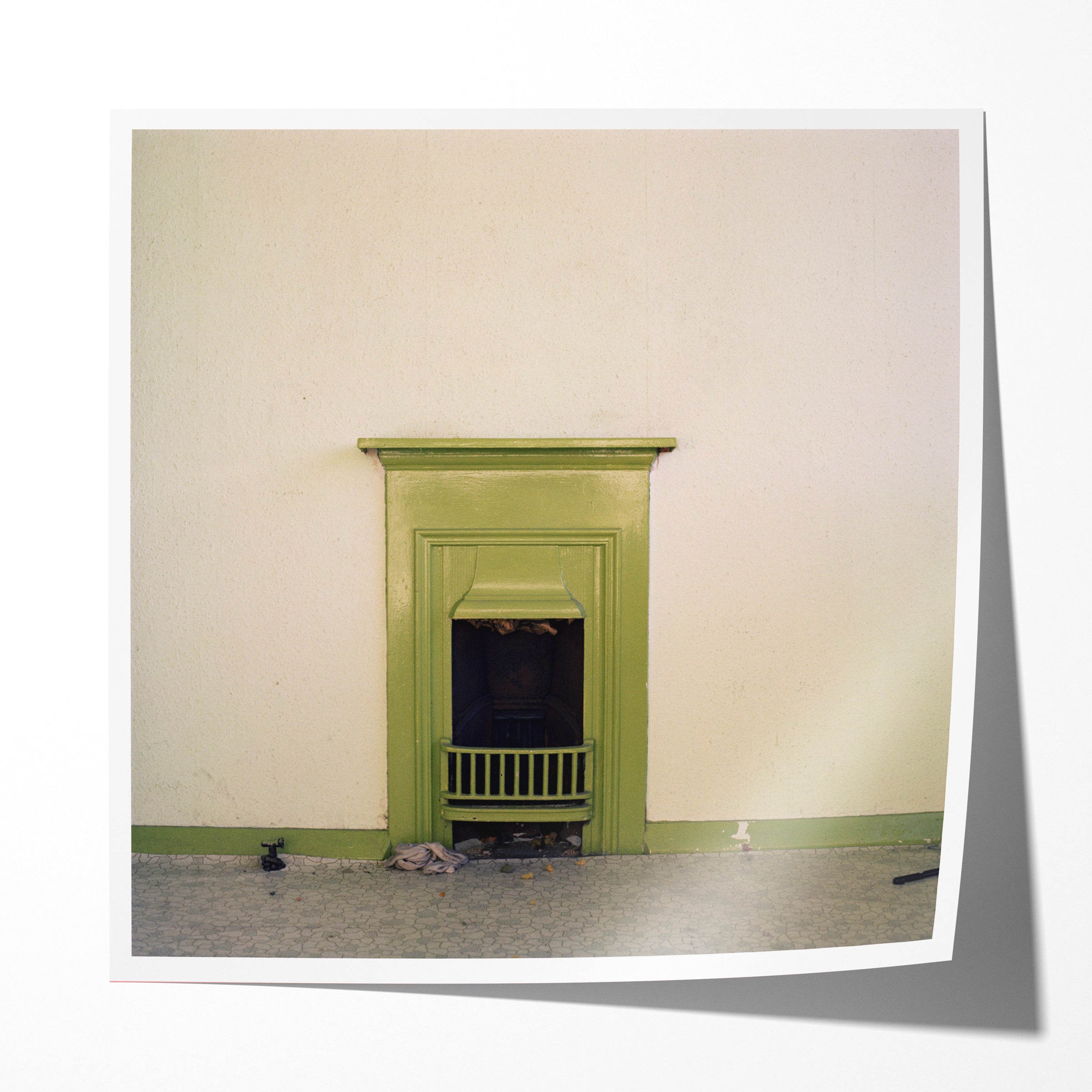 Fireplace, Quarry Hill Flats, Leeds, 1978