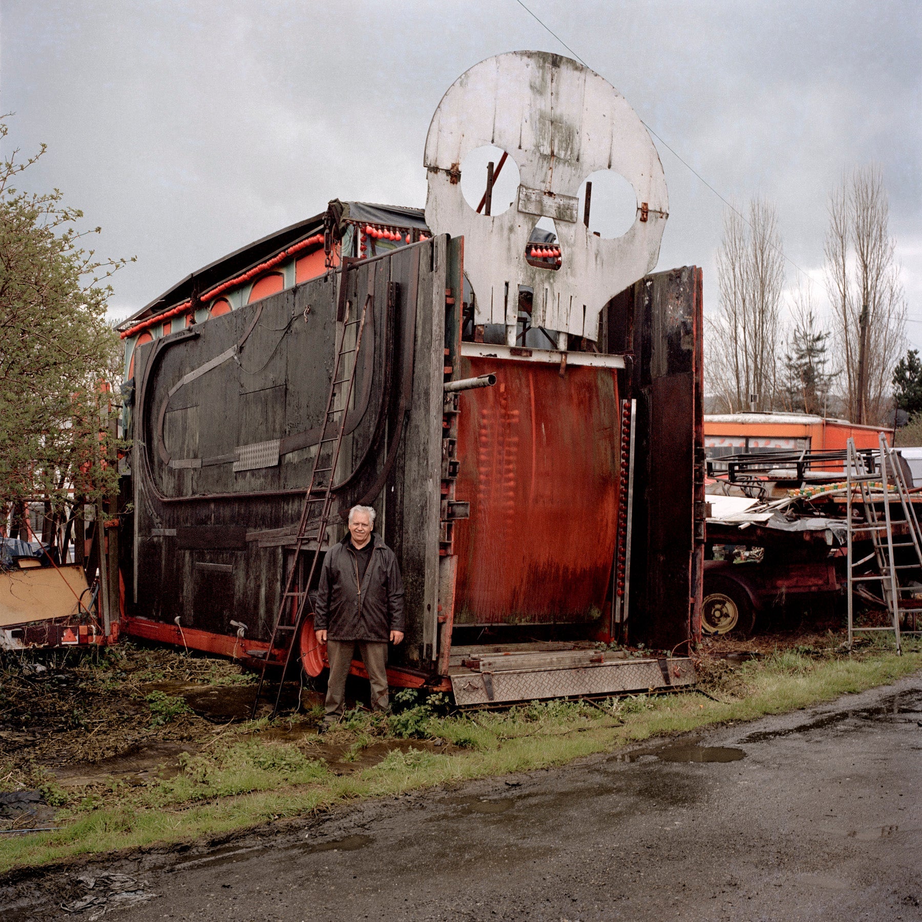Francis Gavan, Ghost Train Ride, Pottery Fields, Leeds, Spring 2006 - 7x9" Print