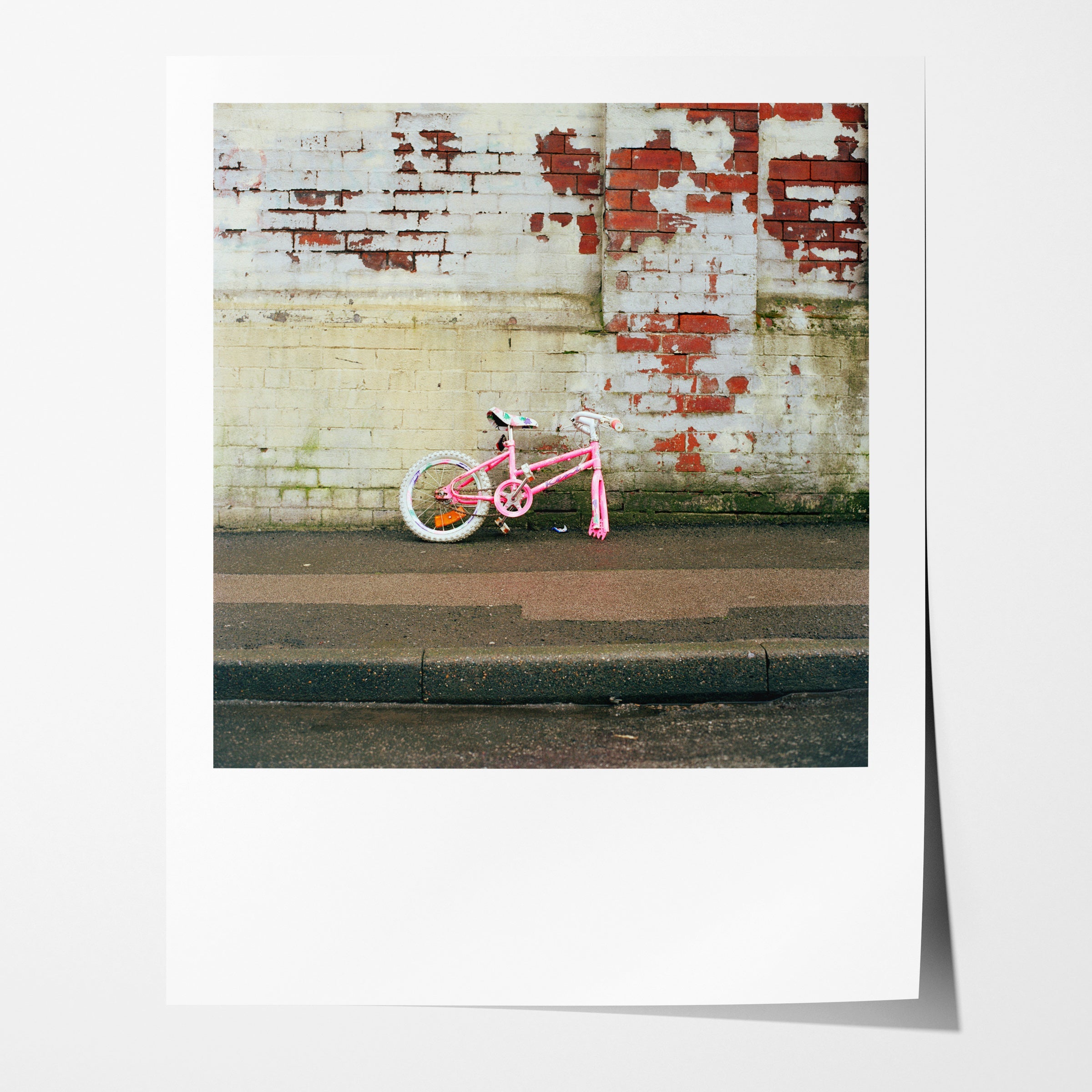 Abandoned Pink Bicycle