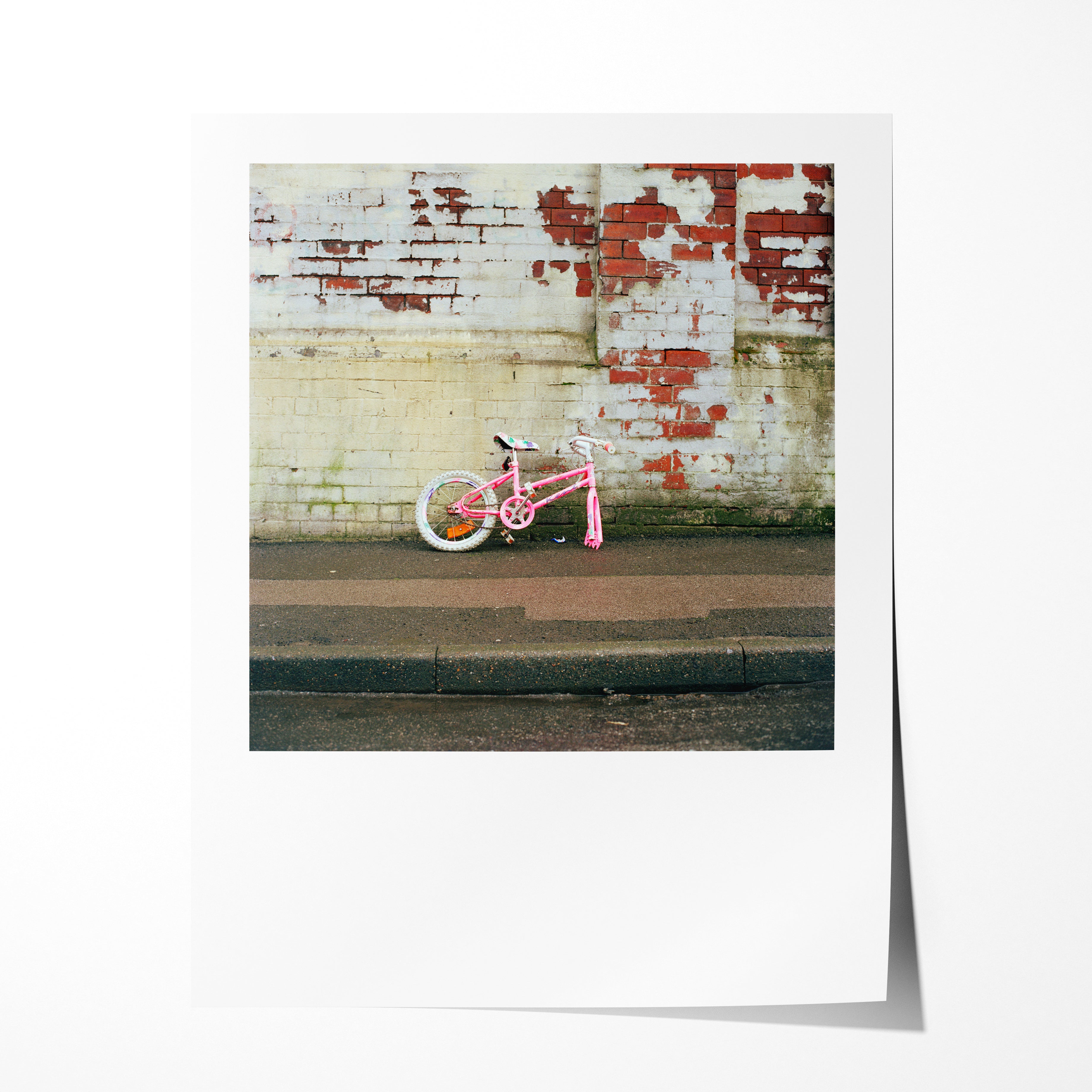 Abandoned Pink Bicycle