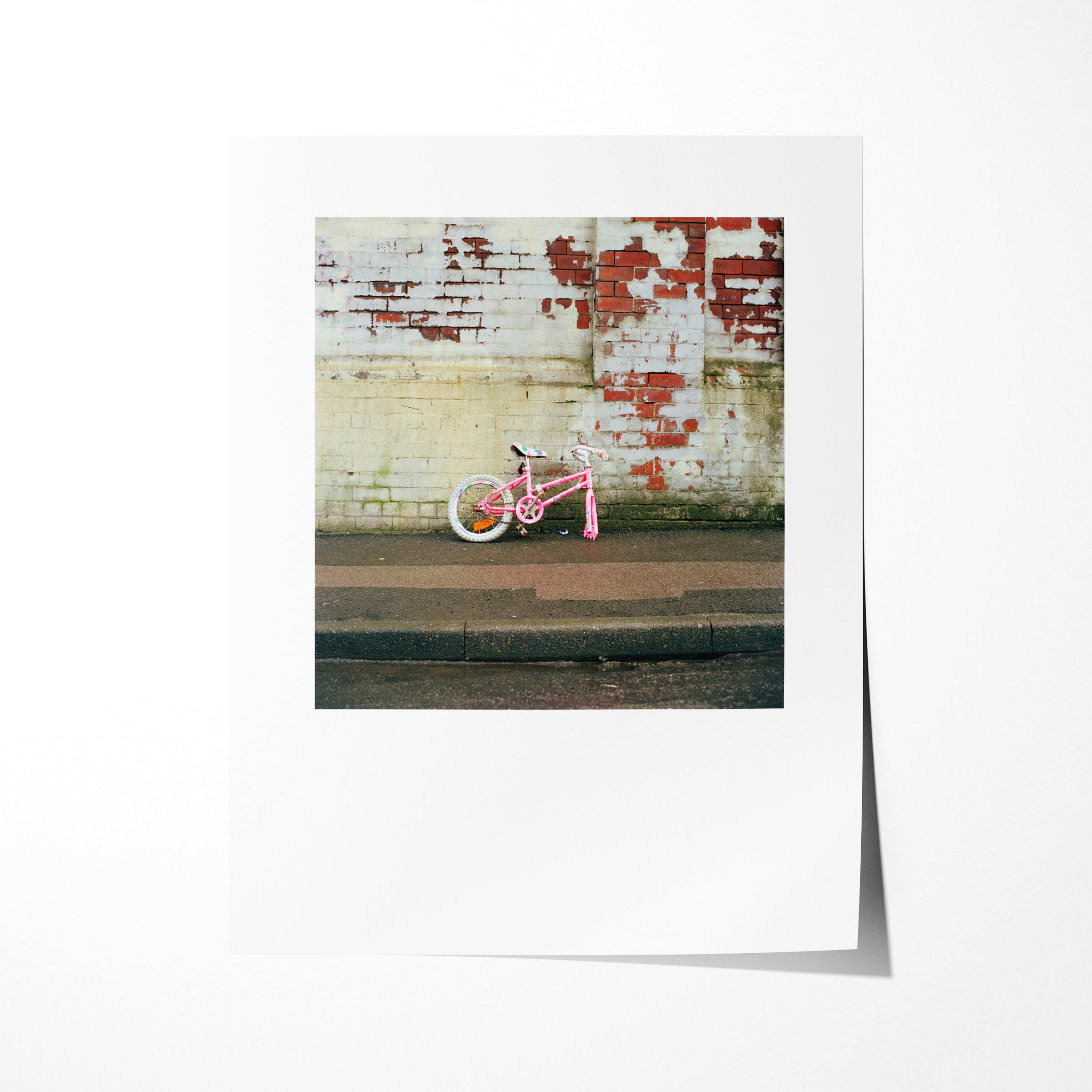 Abandoned Pink Bicycle